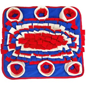 Piggy Poo and Crew Red White & Blue Farm Swine Snuffle Mat