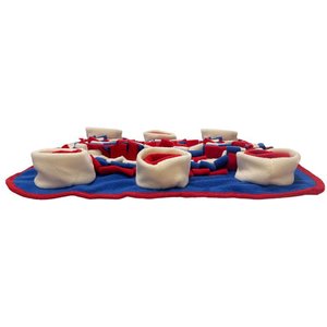 Piggy Poo and Crew Red White & Blue Farm Swine Snuffle Mat