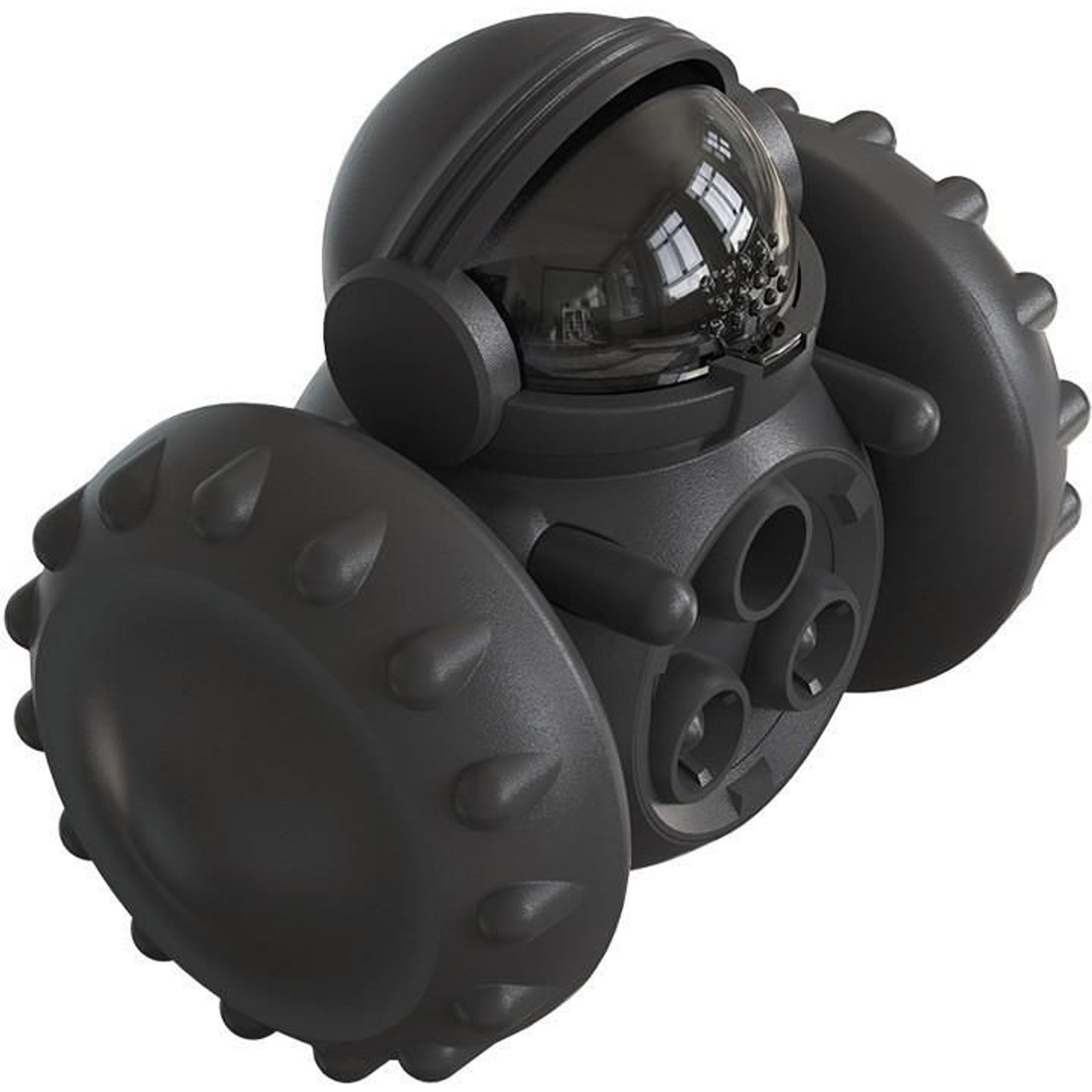 Piggy Poo and Crew Robot Treat Dispensing Farm Toy, Medium, Black