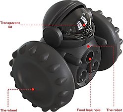 Piggy Poo and Crew Robot Treat Dispensing Farm Toy, Medium, Black slide 2 of 3