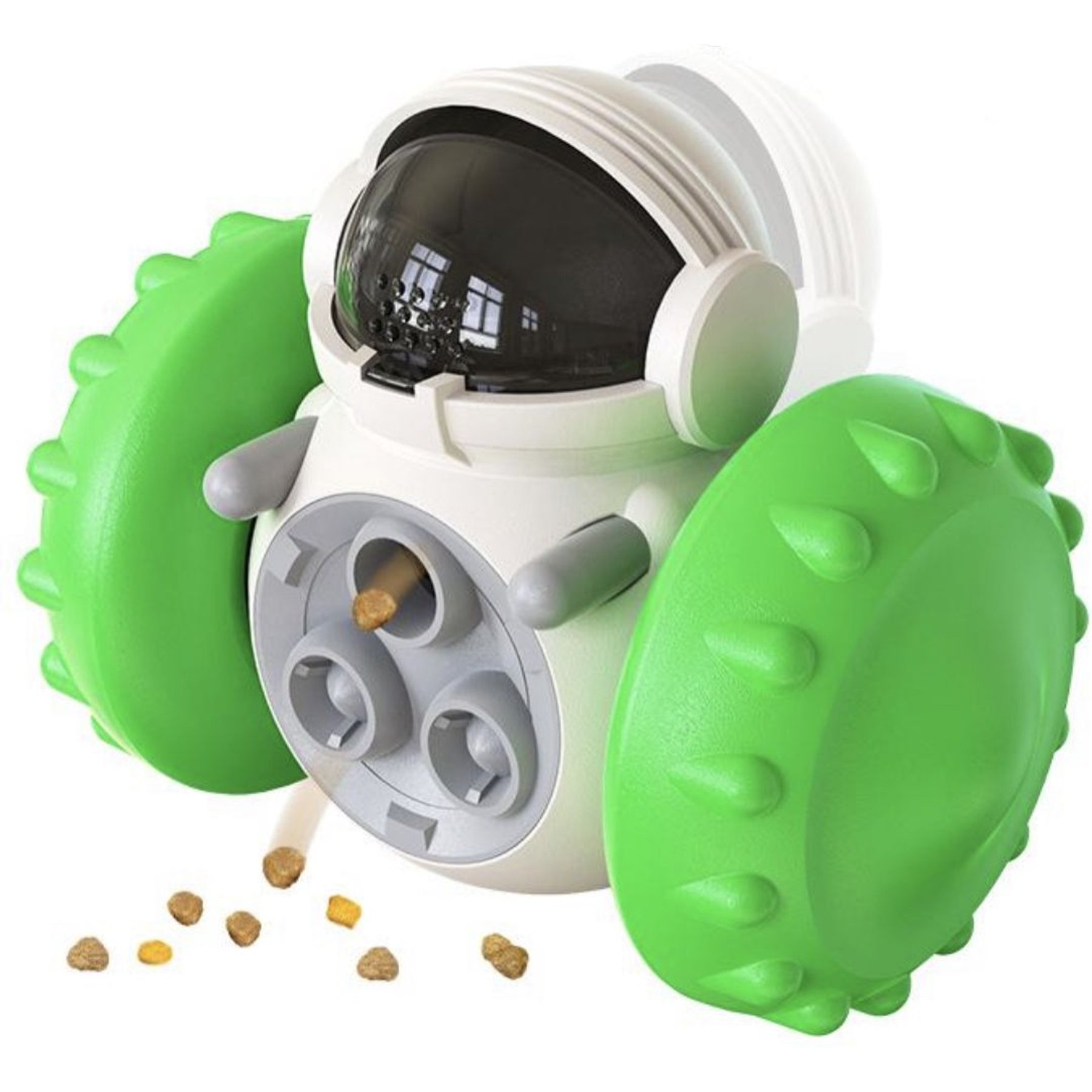 Piggy Poo and Crew Robot Treat Dispensing Farm Toy, Medium, Green