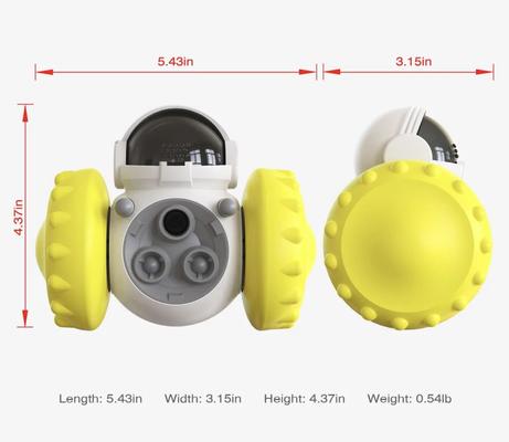Show full view: Piggy Poo and Crew Robot Treat Dispensing Farm Toy, Medium, Yellow slide 3 of 4