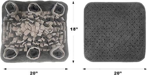 Show full view: Piggy Poo and Crew Rooting Snuffle Pig Mat, Gray, 18 x 20-in slide 2 of 5