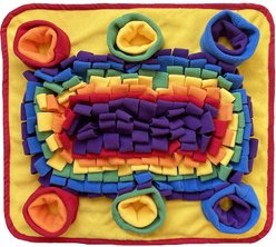 Piggy Poo and Crew Rooting Snuffle Pig Mat, Rainbow, 18 x 20-in