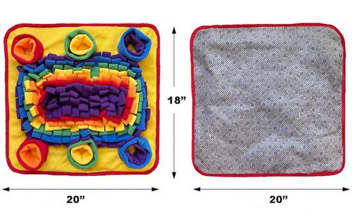 Show full view: Piggy Poo and Crew Rooting Snuffle Pig Mat, Rainbow, 18 x 20-in slide 2 of 5