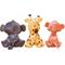 Show in main carousel: Piggy Poo and Crew Ruffhouse Monkey, Giraffe, & Meerkat Squeaky Pig Toys, 3 count slide 2 of 4