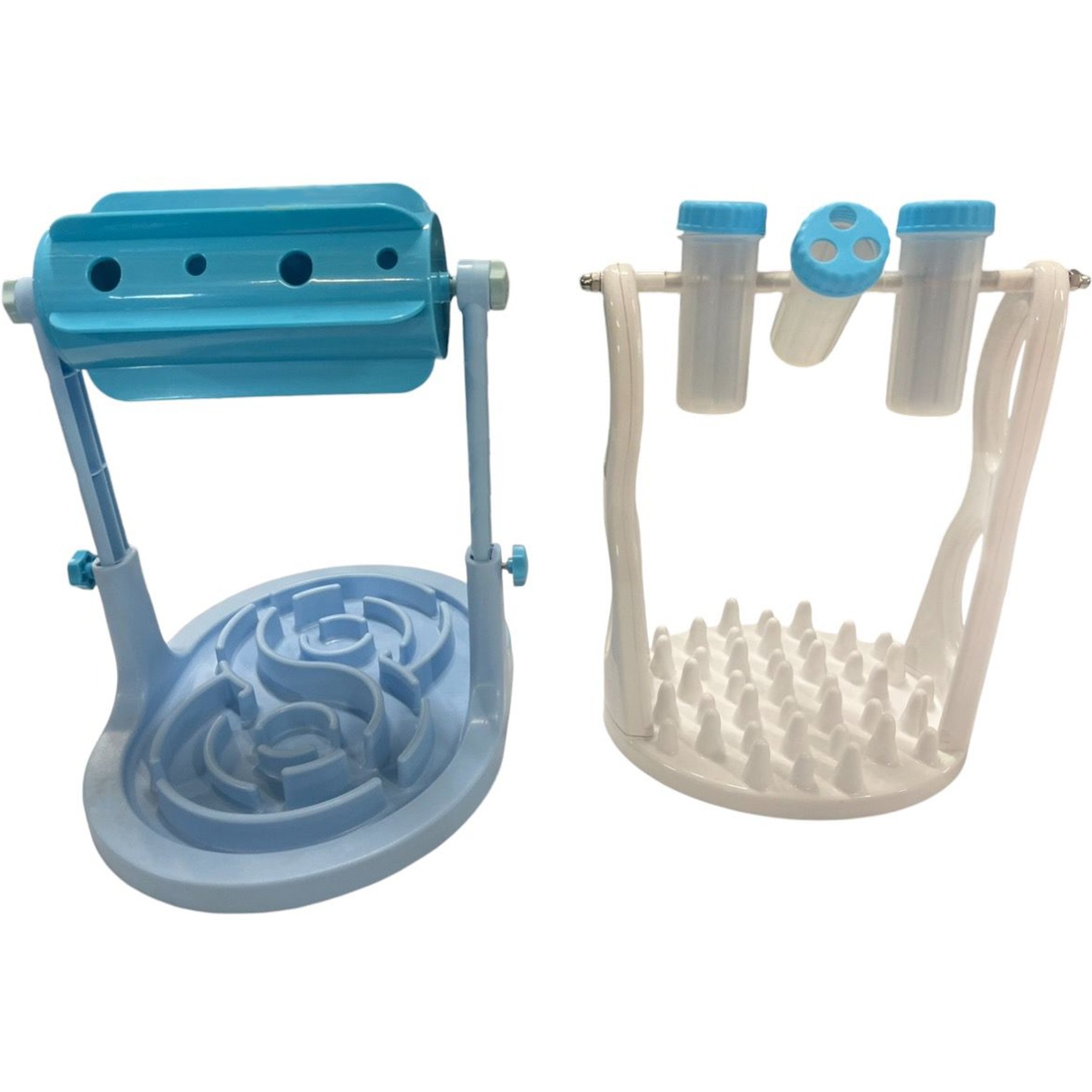 Piggy Poo and Crew Slow Feeder Pet Games Combo Pig Toys, 2 count, Blue