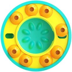 Piggy Poo and Crew Slow Feeder Puzzle Game Farm Toy, Medium, Blue & Yellow
