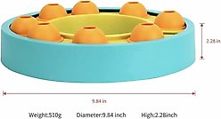 Piggy Poo and Crew Slow Feeder Puzzle Game Farm Toy, Medium, Blue & Yellow slide 2 of 2