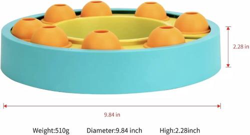Show full view: Piggy Poo and Crew Slow Feeder Puzzle Game Farm Toy, Medium, Yellow slide 2 of 4