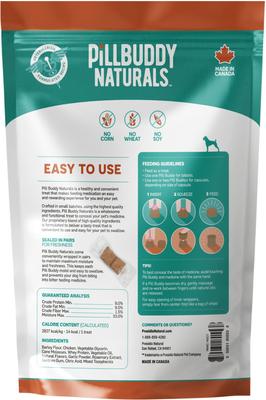 Show full view: Pill Buddy Naturals Roasted Chicken Soft & Chewy Dog Treats, 90 count slide 3 of 10