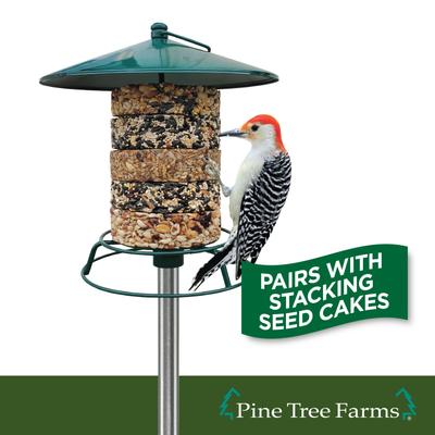 Show full view: Pine Tree Farms Classic Seed Log Wild Bird Tray Feeder slide 5 of 9