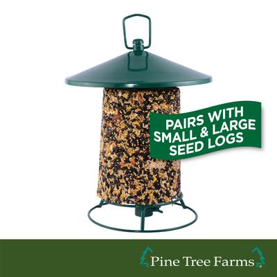 Show full view: Pine Tree Farms Classic Seed Log Wild Bird Tray Feeder slide 6 of 9
