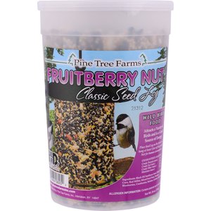 Pine Tree Farms FruitBerry Nut Classic Seed Log Wild Bird Food, 28-oz tub