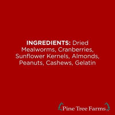 Show full view: Pine Tree Farms Hen Pecked Mealworm Banquet Hanging Cake Chicken Treats, 1.75-lb cake slide 5 of 7