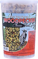 Pine Tree Farms Woodpecker Classic Seed Log Wild Bird Food, 36-oz tub