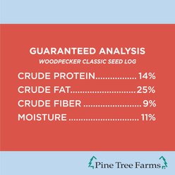 Pine Tree Farms Woodpecker Classic Seed Log Wild Bird Food, 36-oz tub slide 2 of 7