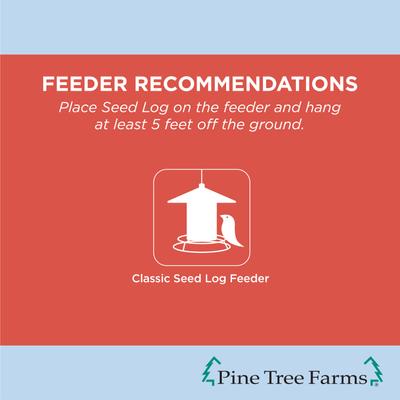 Show full view: Pine Tree Farms Woodpecker Classic Seed Log Wild Bird Food, 36-oz tub slide 5 of 8