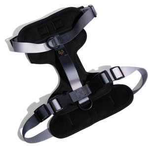 Pink Papyrus Adjustable Cushioned Dog Harness, Black, Small: 16 to 22-in chest
