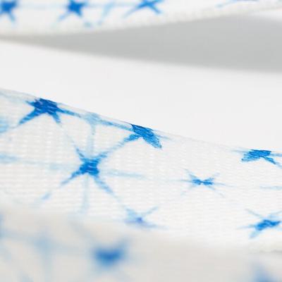 Show full view: Pink Papyrus Blue White Polyester Dog Collar, Small: 11 to 16-in neck 5/8-in wide slide 2 of 5