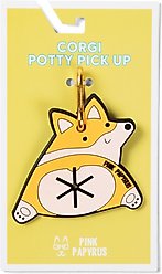 Pink Papyrus Corgi Potty Pick Up Dog Poop Bag Holder