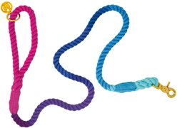 Pink Papyrus Cotton Rope Dog Leash, Pixie, 6-ft long, 1/2-in wide