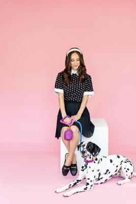 Show full view: Pink Papyrus Cotton Rope Dog Leash, Pixie, 6-ft long, 1/2-in wide slide 2 of 9