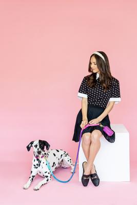 Show full view: Pink Papyrus Cotton Rope Dog Leash, Pixie, 6-ft long, 1/2-in wide slide 3 of 9