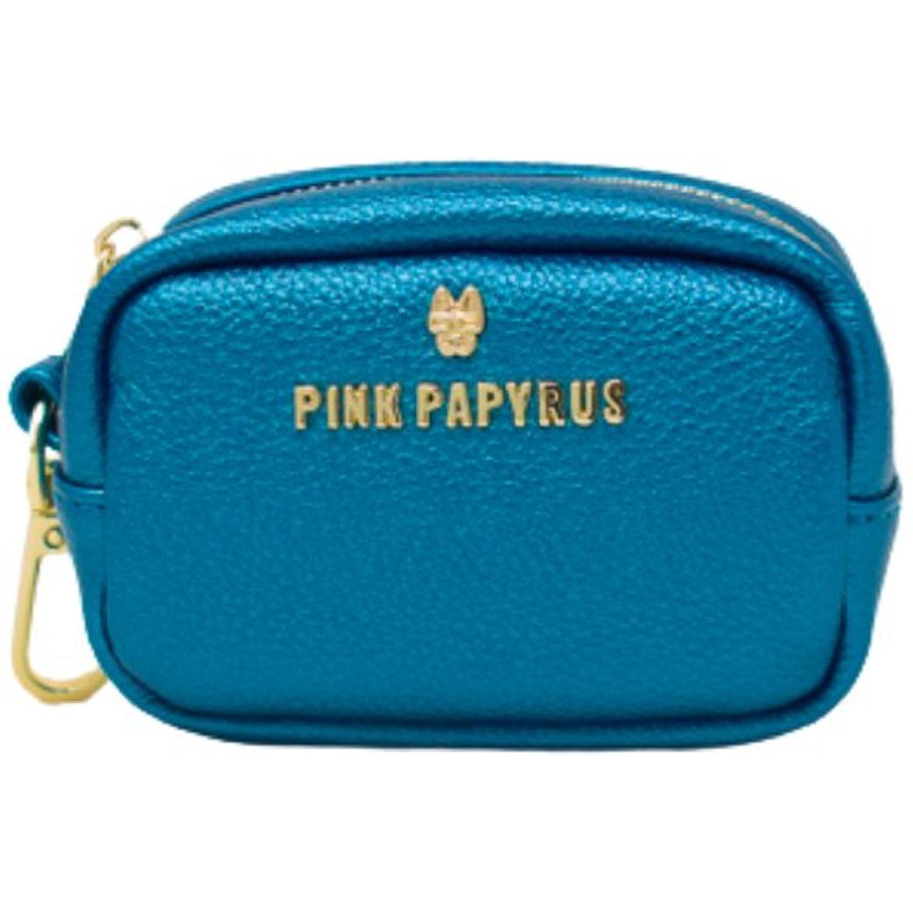 Pink Papyrus Dog Poop Bag Dispenser & Treat Pouch, Blue