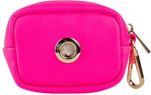 Show full view: Pink Papyrus Dog Poop Bag Dispenser & Treat Pouch, Hot Pink slide 3 of 11