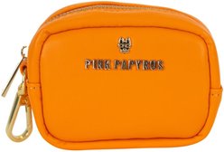 Pink Papyrus Dog Poop Bag Dispenser & Treat Pouch, Orange