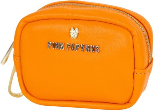 Show full view: Pink Papyrus Dog Poop Bag Dispenser & Treat Pouch, Orange slide 2 of 11
