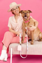 Pink Papyrus Dog Poop Bag Dispenser & Treat Pouch, Pink slide 2 of 7