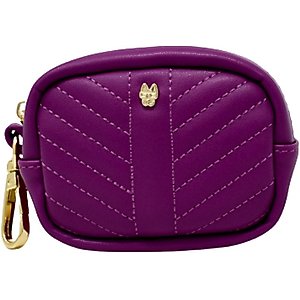 Pink Papyrus Dog Poop Bag Dispenser & Treat Pouch, Purple