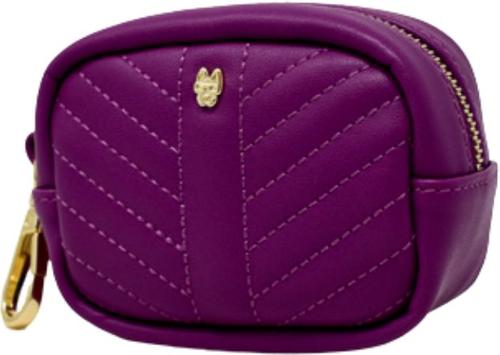 Show full view: Pink Papyrus Dog Poop Bag Dispenser & Treat Pouch, Purple slide 2 of 11