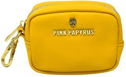 Pink Papyrus Dog Poop Bag Dispenser & Treat Pouch, Yellow slide 1 of 8