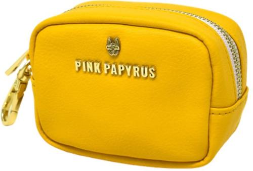 Show full view: Pink Papyrus Dog Poop Bag Dispenser & Treat Pouch, Yellow slide 2 of 10