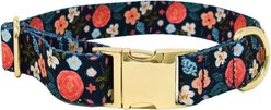 Pink Papyrus Navy Floral Synthetic Dog Collar, Large: 18 to 28-in neck 1-in wide slide 2 of 6