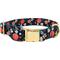 Show in main carousel: Pink Papyrus Navy Floral Synthetic Dog Collar, Large: 18 to 28-in neck 1-in wide slide 3 of 9