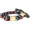 Show in main carousel: Pink Papyrus Navy Floral Synthetic Dog Collar, X-Small: 8 to 12-in neck 5/8-in wide slide 1 of 8
