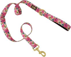 Pink Papyrus Pink Floral Polyester Dog Leash, 4-ft long 1-in wide