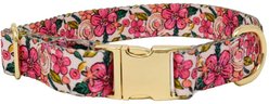 Pink Papyrus Pink Floral Synthetic Dog Collar, Medium: 13 to 19-in neck 1-in wide slide 2 of 3