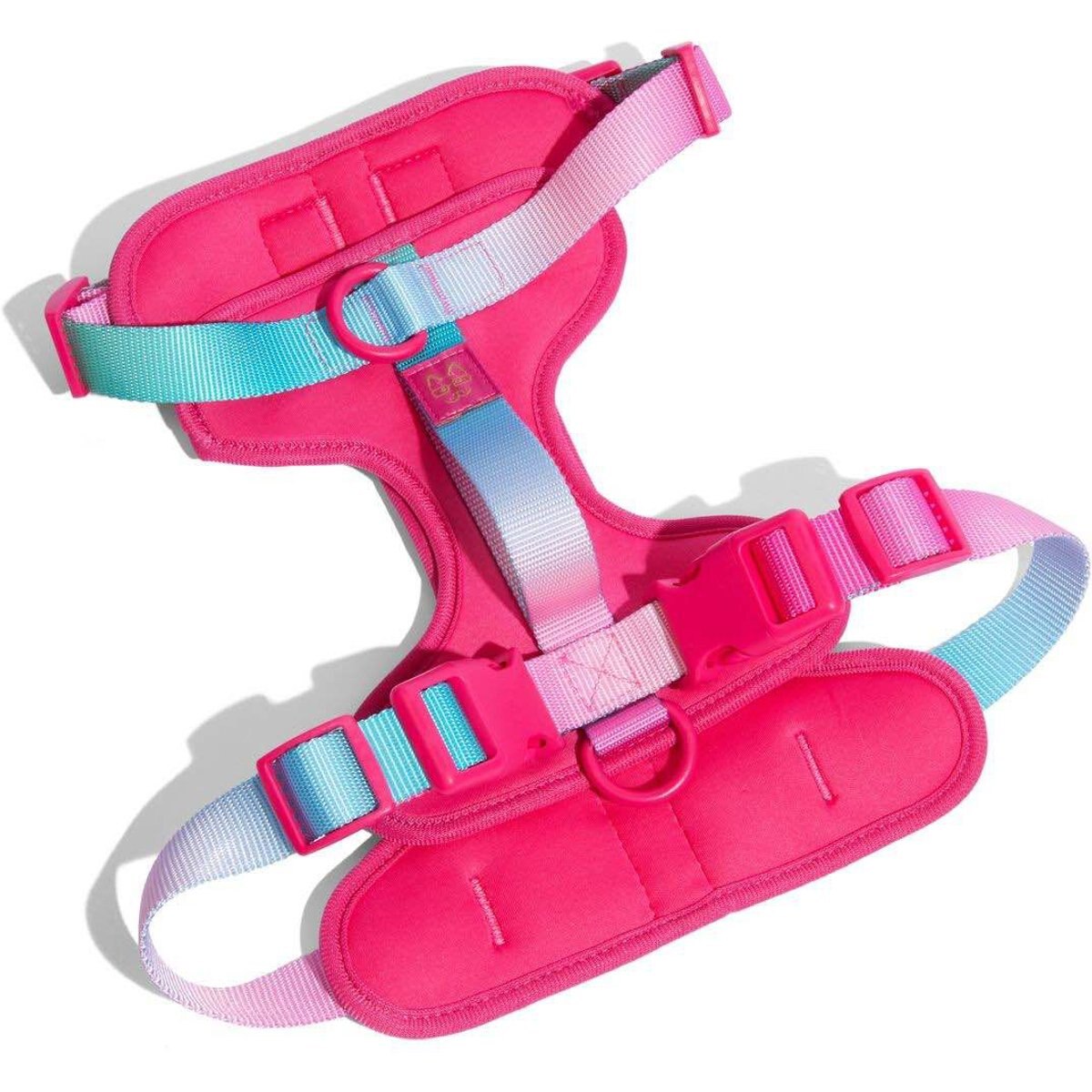 Pink Papyrus Adjustable Cushioned Dog Harness, Pink, Large: 26 to 38-in chest