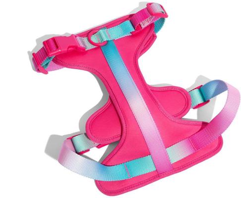 Show full view: Pink Papyrus Adjustable Cushioned Dog Harness, Pink, X-Small: 13 to 16-in chest slide 3 of 11