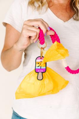 Show full view: Pink Papyrus Popsicle Potty Pick Up Dog Poop Bag Holder slide 4 of 6