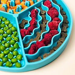 Pink Papyrus Silicone Slow Feeder Dog Lick Mat, Blue slide 2 of 4