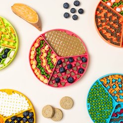 Pink Papyrus Silicone Slow Feeder Dog Lick Mat, Pink slide 2 of 5