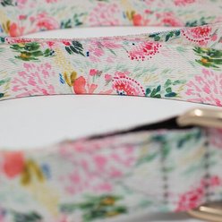 Pink Papyrus Spring Floral Polyester Dog Collar, Small: 11 to 16-in neck 5/8-in wide slide 2 of 5