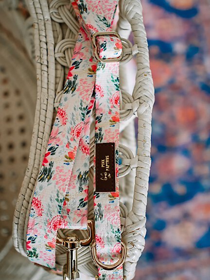 Pink Papyrus Pink Floral Polyester Dog Leash