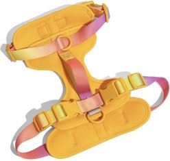 Pink Papyrus Adjustable Cushioned Dog Harness, Yellow, Large: 26 to 38-in chest